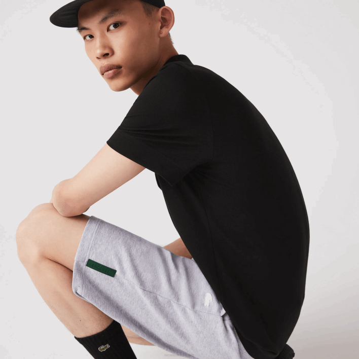 Lacoste Stretch Cotton Blend Shorts 646T1391 Grey Chine CCA Men
