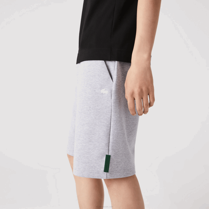 Lacoste Stretch Cotton Blend Shorts 646T1391 Grey Chine CCA Men