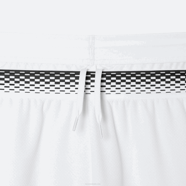 Lacoste Tennis x Daniil Medvedev Mesh Shorts 646T428 White 001 Men