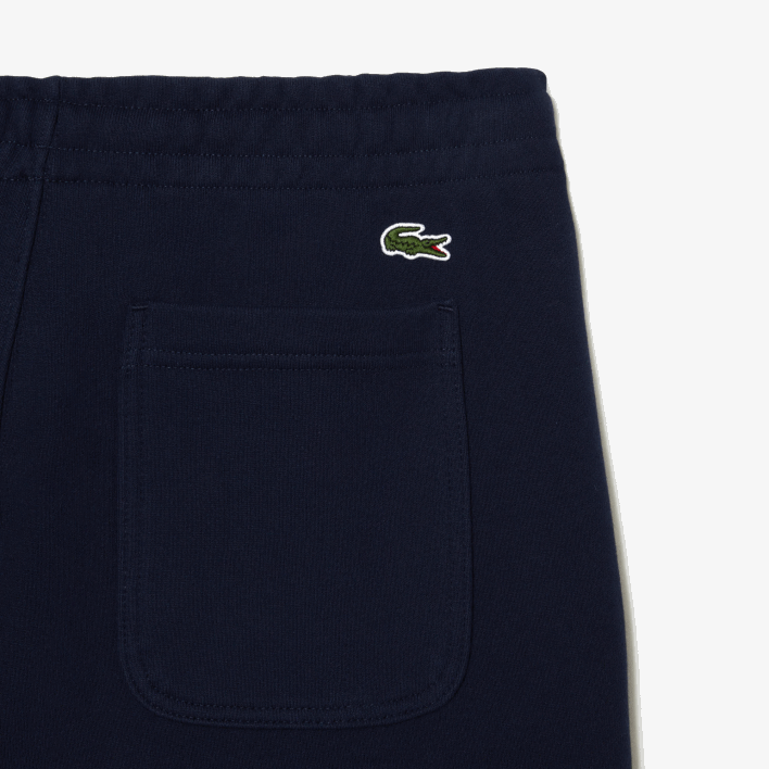Lacoste Unbrushed Organic Cotton Fleece Shorts 646T487 Navy Blue 166 Men