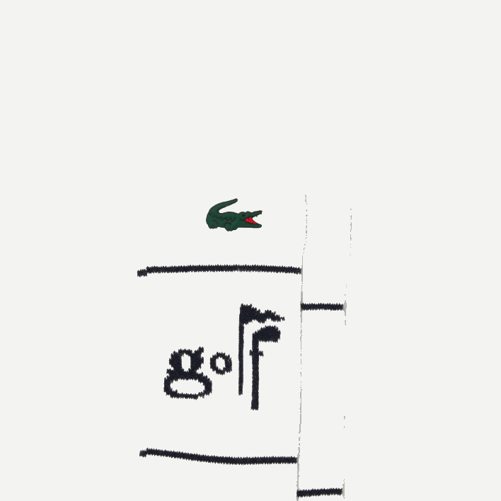 Lacoste Golf Lettering Socks 646T521 White Navy Blue EV0 Men