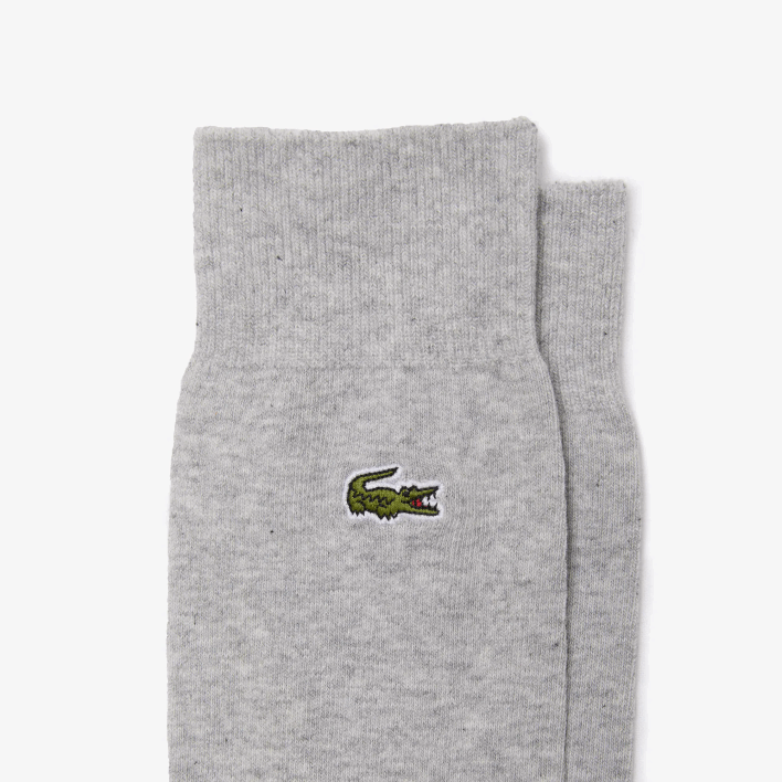 Lacoste High-Cut Organic Cotton Socks Five-Pack 646T531 Navy Blue Chine Grey Black C0U Men