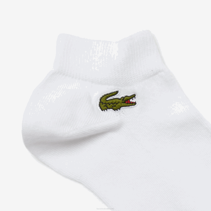 Lacoste SPORT Low-Cut Socks 3-Pack 646T511 White Z92 Men