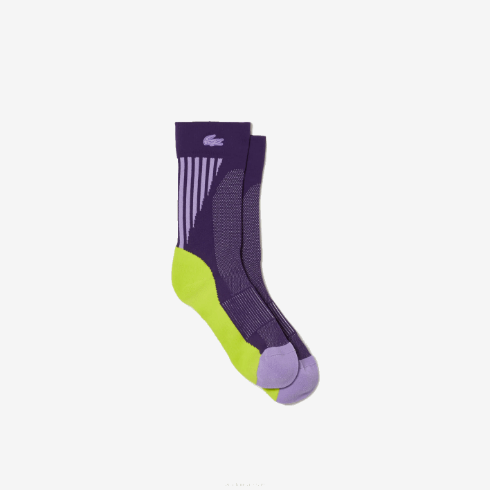 Lacoste SPORT Socks 646T1667 Black Yellow Purple 6QH Men