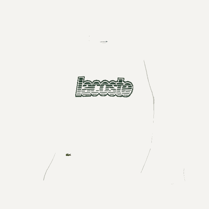 Lacoste Round Neck Jersey Sweater 646T501 White Green X0N Men