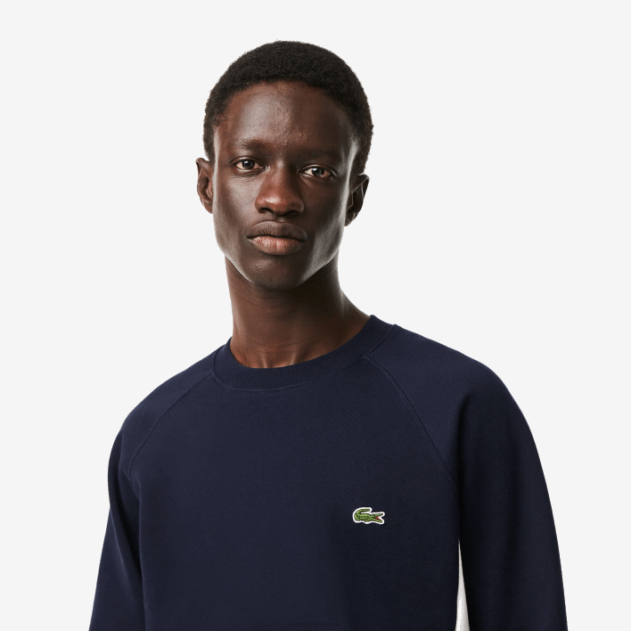 Lacoste Brushed Fleece Colorblock Sweatshirt 646T328 Navy Blue Green White YUN Men