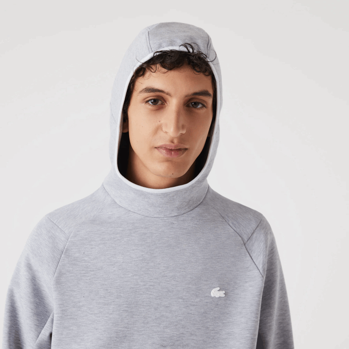 Lacoste Classic Fit Hooded Sweatshirt 646T1224 Grey Chine CCA Men