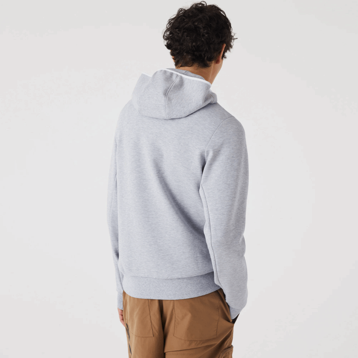 Lacoste Classic Fit Hooded Sweatshirt 646T1224 Grey Chine CCA Men