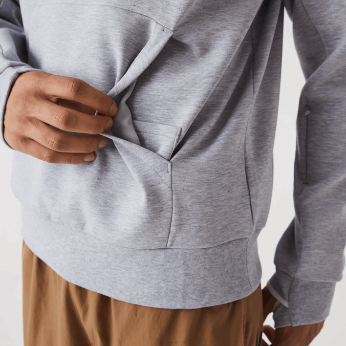 Lacoste Classic Fit Hooded Sweatshirt 646T1224 Grey Chine CCA Men