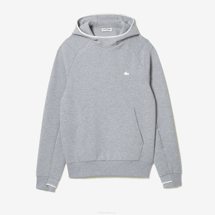 Lacoste Classic Fit Hooded Sweatshirt 646T1224 Grey Chine CCA Men