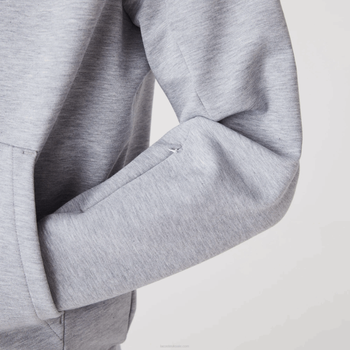 Lacoste Classic Fit Hooded Sweatshirt 646T1224 Grey Chine CCA Men