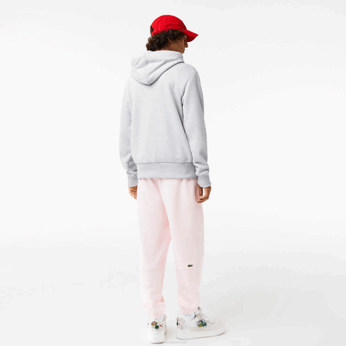 Lacoste Comic Effect Print Hooded Sweatshirt 646T1133 Grey Chine CCA Men