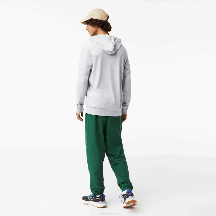 Lacoste Hooded Cotton Jersey Sweatshirt 646T713 Grey Chine CCA Men