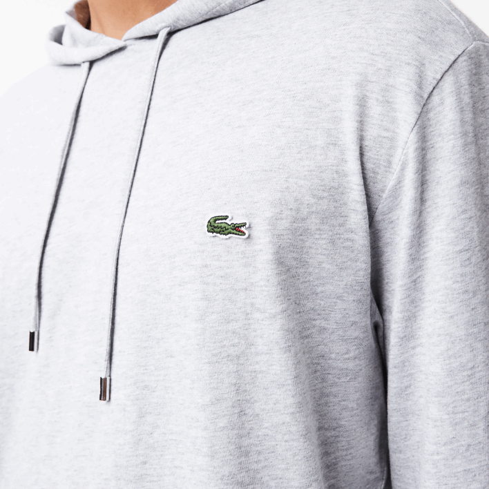 Lacoste Hooded Cotton Jersey Sweatshirt 646T713 Grey Chine CCA Men