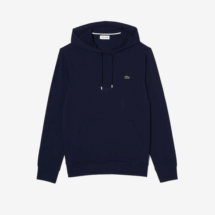 Lacoste Hooded Cotton Jersey Sweatshirt 646T737 Navy Blue 166 Men