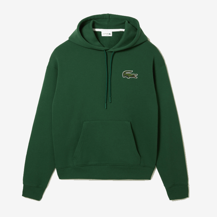 Lacoste Loose Fit Hooded Organic Cotton Sweatshirt 646T367 Green 132 Men