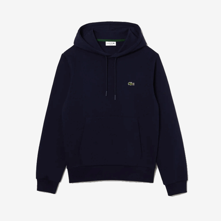 Lacoste Organic Cotton Hooded Sweatshirt 646T264 Navy Blue 166 Men