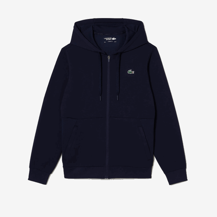 Lacoste SPORT Mesh Panels Hoodie 646T1019 Navy Blue 423 Men