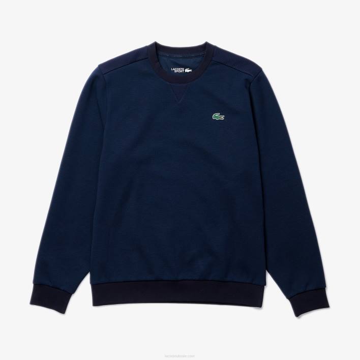 Lacoste SPORT Mesh Panels Sweatshirt 646T1064 Navy Blue 423 Men