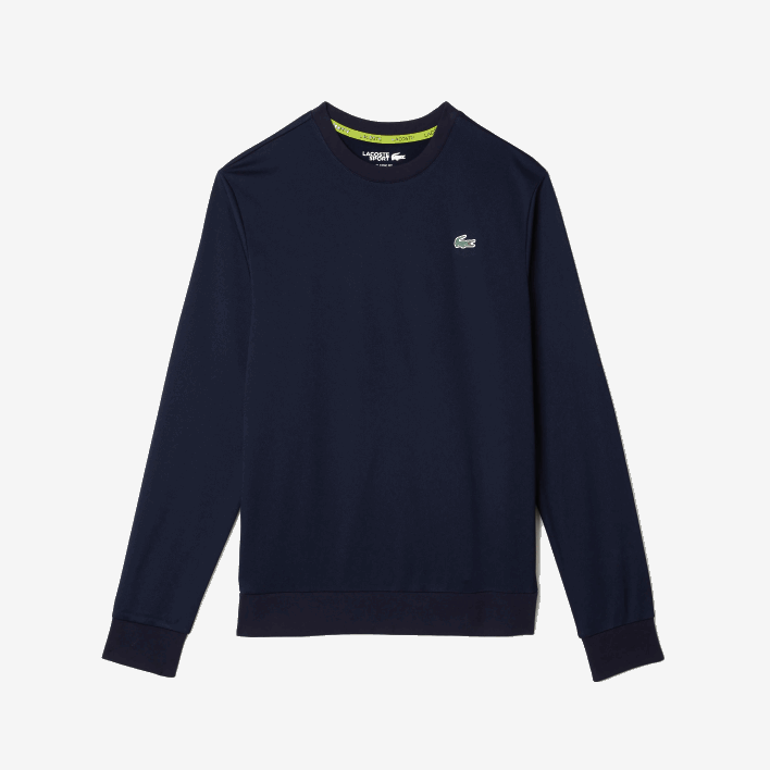 Lacoste SPORT Printed Tennis Sweatshirt 646T1055 Navy Blue 166 Men