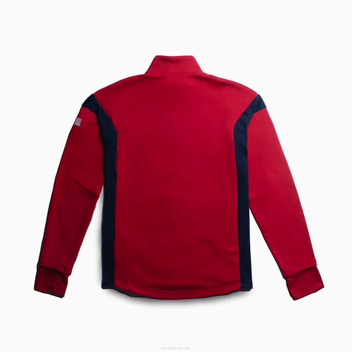 Lacoste SPORT Sweatshirt 646T371 Red Navy Blue Red T61 Men