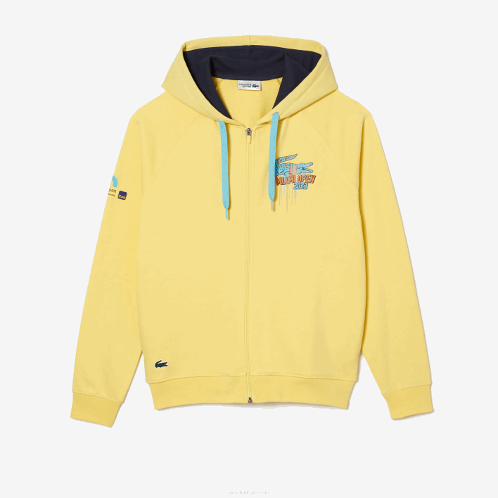 Lacoste Sport Miami Open Edition Hoodie 646T355 Yellow 107 Men