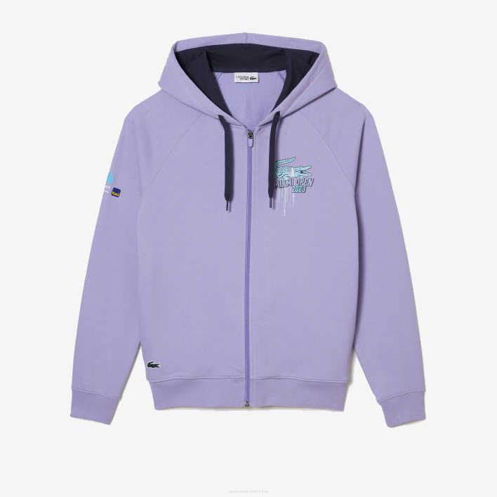 Lacoste Sport Miami Open Edition Hoodie 646T356 Purple 3K0 Men