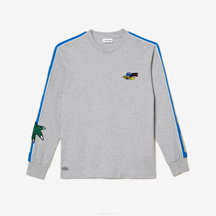 Lacoste Branded Band T-Shirt 646T719 Grey Chine CCA Men