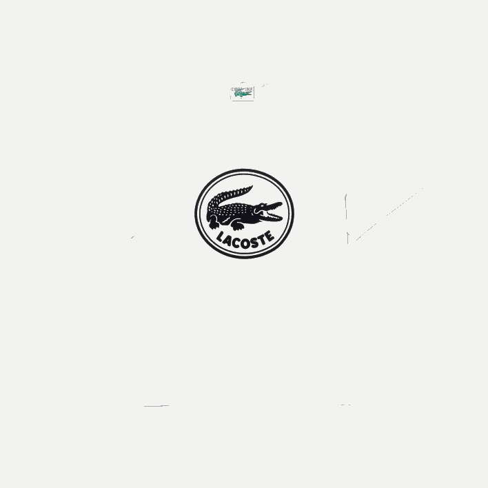 Lacoste Crew Neck 3D Printed logo Cotton T-Shirt 646T906 White 70V Men