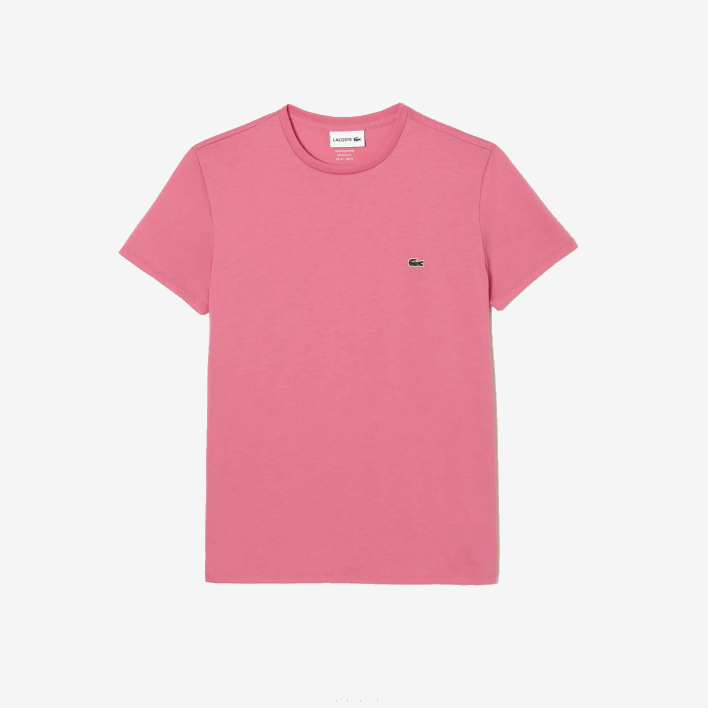Lacoste Crew Neck Pima Cotton Jersey T-Shirt 646T54 Pink 2R3 Men