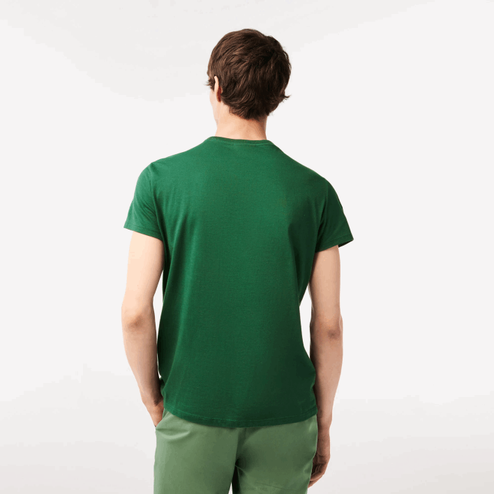 Lacoste Crew Neck Pima Cotton Jersey T-Shirt 646T618 Green 132 Men