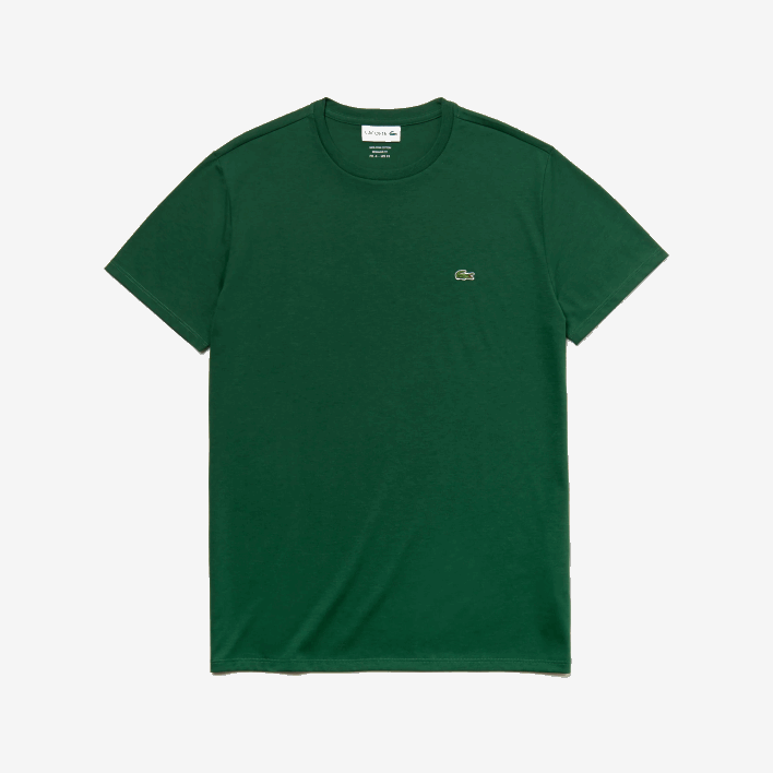 Lacoste Crew Neck Pima Cotton Jersey T-Shirt 646T618 Green 132 Men