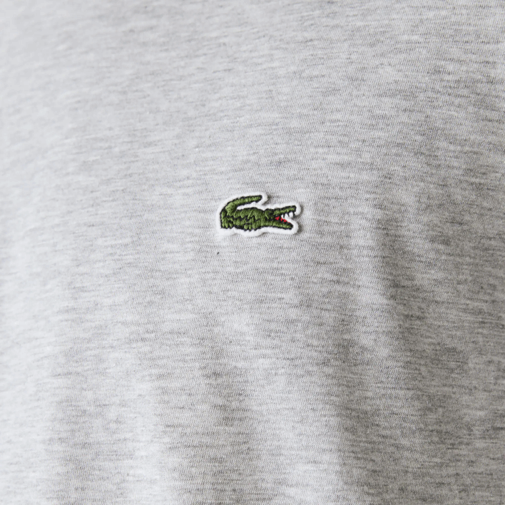 Lacoste Crew Neck Pima Cotton Jersey T-Shirt 646T619 Grey Chine CCA Men