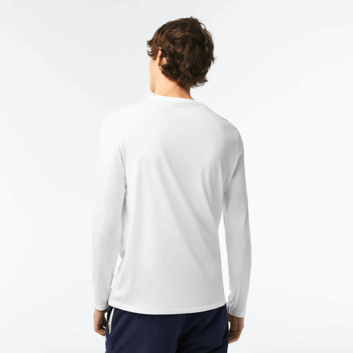 Lacoste Crew Neck Pima Cotton Jersey T-Shirt 646T689 White 001 Men