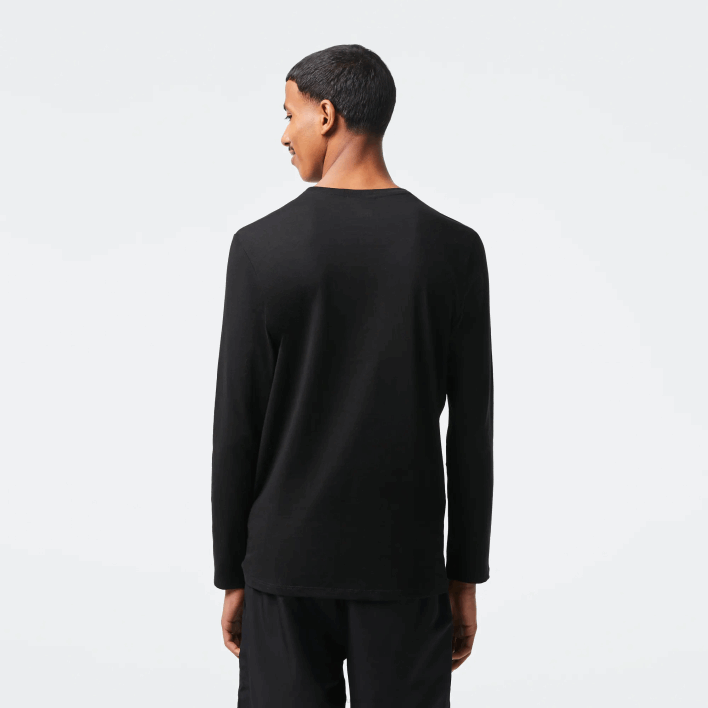 Lacoste Crew Neck Pima Cotton Jersey T-Shirt 646T690 Black 031 Men
