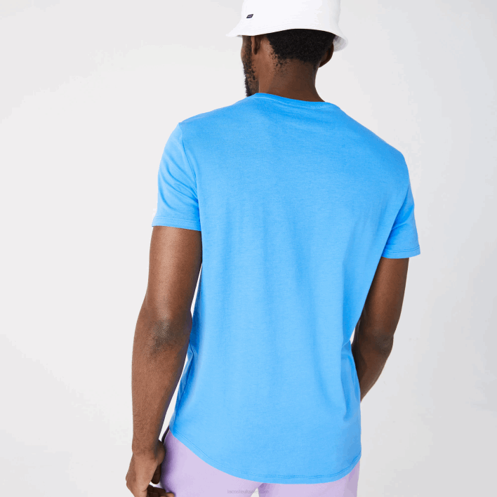 Lacoste Crew Neck Pima Cotton Jersey T-Shirt 646T767 Blue 4XA Men