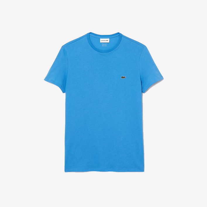 Lacoste Crew Neck Pima Cotton Jersey T-Shirt 646T767 Blue 4XA Men