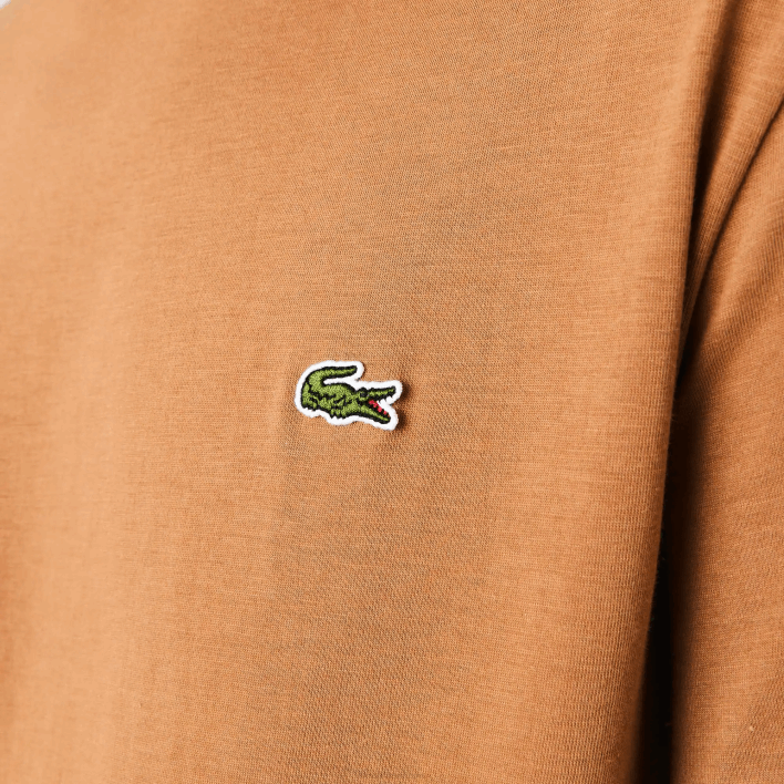 Lacoste Crew Neck Pima Cotton Jersey T-Shirt 646T902 Brown Z0W Men