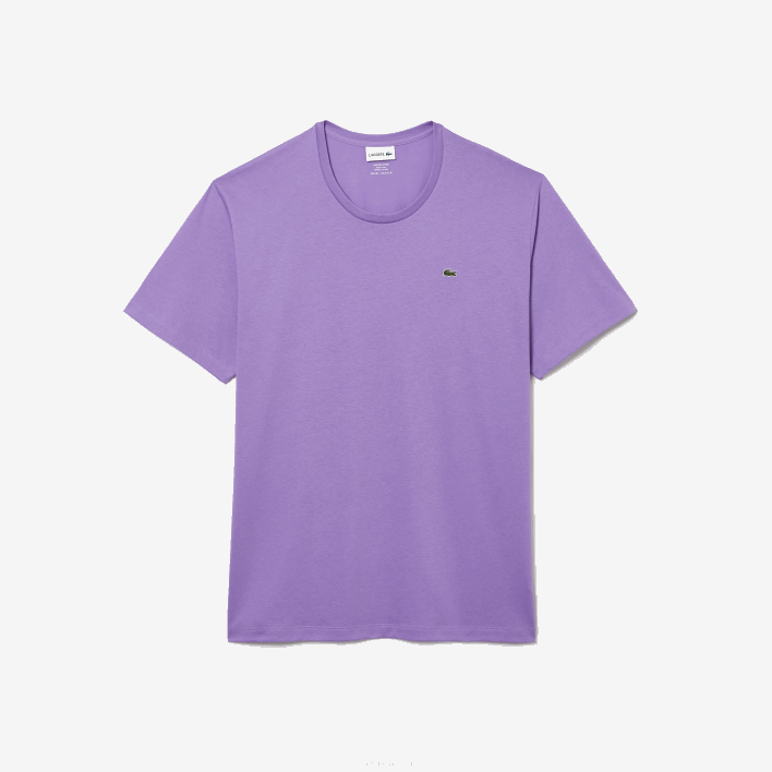 Lacoste Crew Neck XL Cotton Jersey T-Shirt 646T829 Purple GFU Men
