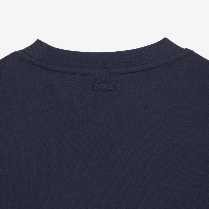 Lacoste Loose Fit Long Sleeve Printed T-Shirt 646T148 Blue XIE Men