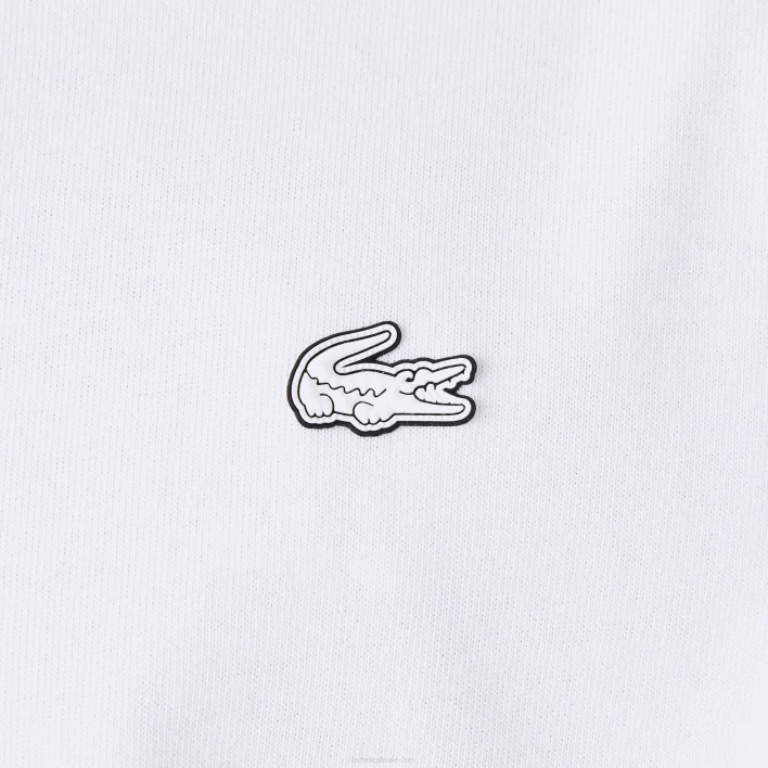 Lacoste Loose Fit Print T-Shirt 646T796 White 001 Men