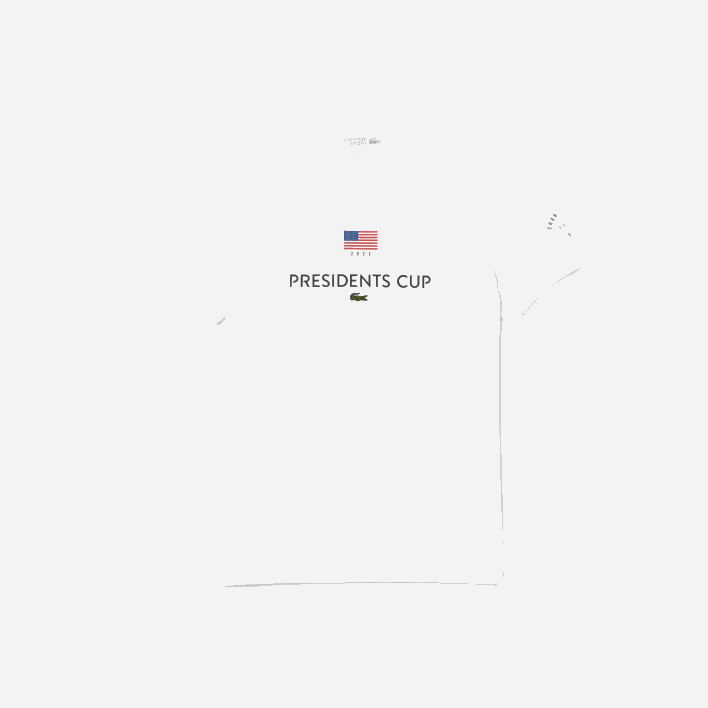 Lacoste Presidents Cup SPORT American Flag T-Shirt 646T861 White 001 Men