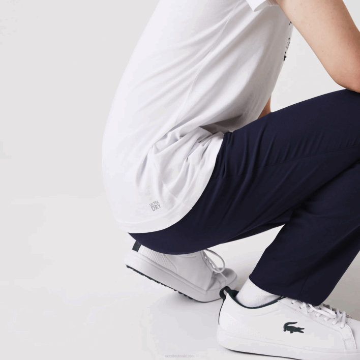 Lacoste Presidents Cup SPORT American Flag T-Shirt 646T861 White 001 Men