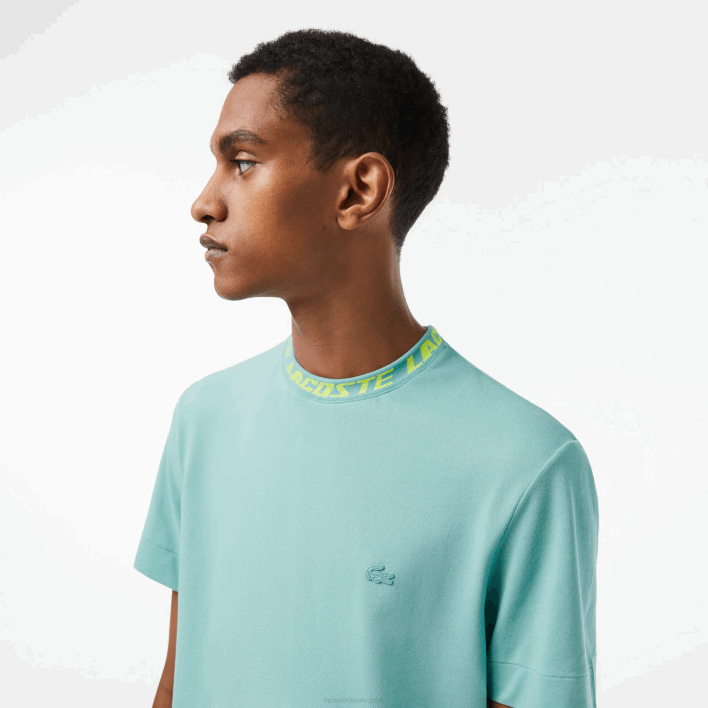 Lacoste Regular Fit Branded Collar T-Shirt 646T208 Green 3A4 Men