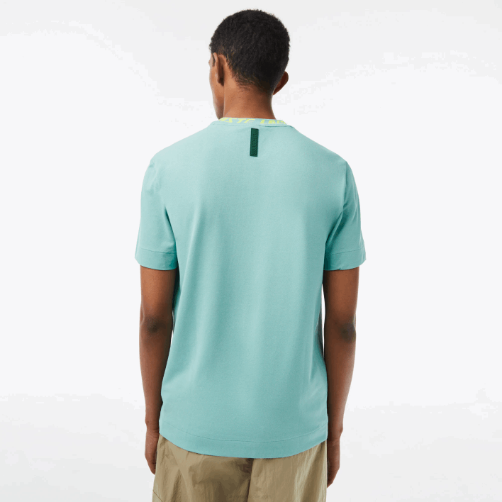 Lacoste Regular Fit Branded Collar T-Shirt 646T208 Green 3A4 Men