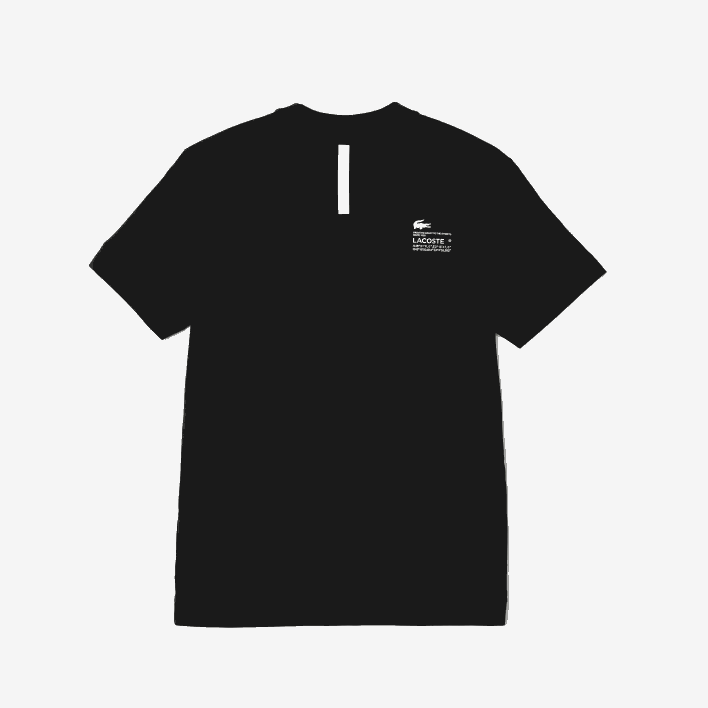 Lacoste Regular Fit Branded Pique T-Shirt 646T560 Black 031 Men