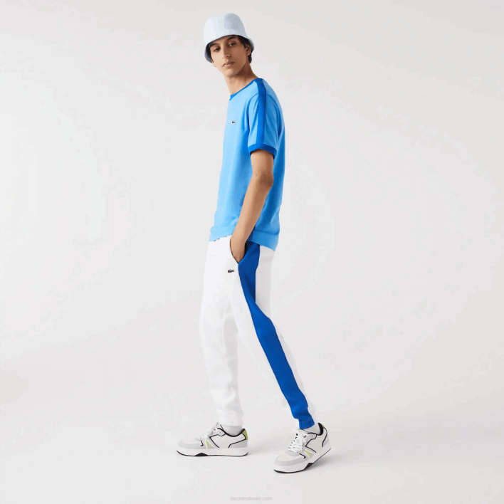 Lacoste Regular Fit Contrast Collar T-Shirt 646T856 Blue 4XA Men