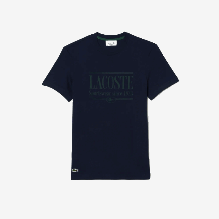 Lacoste Regular Fit Jersey T-Shirt 646T105 Navy Blue 166 Men