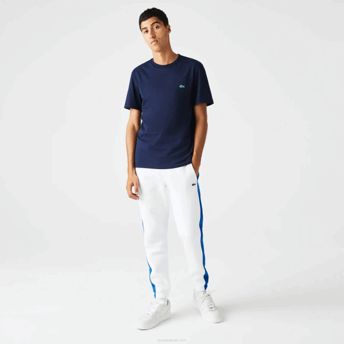 Lacoste Regular Fit Speckled Print Cotton Jersey T-Shirt 646T750 Navy Blue 7CG Men