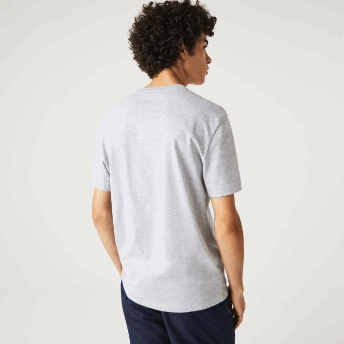 Lacoste Regular Fit XL Crocodile Print T-Shirt 646T572 Grey Chine CCA Men
